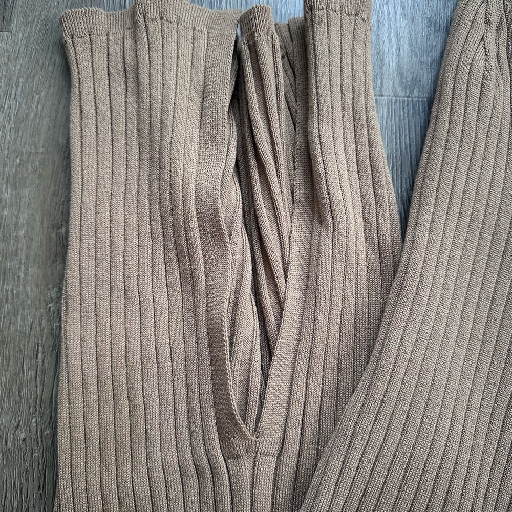 H&M Tan Ribbed Knit Dress - Picture 2 of 7